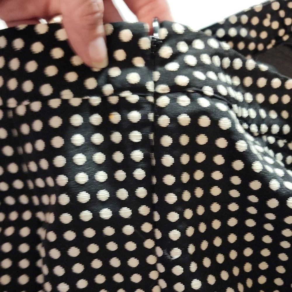 The Limited Trendy Black and White Pleated Pencil Skirt In Size 6